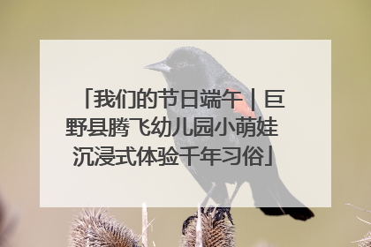我们的节日端午｜巨野县腾飞幼儿园小萌娃沉浸式体验千年习俗