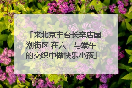 来北京丰台长辛店国潮街区 在六一与端午的交织中做快乐小孩