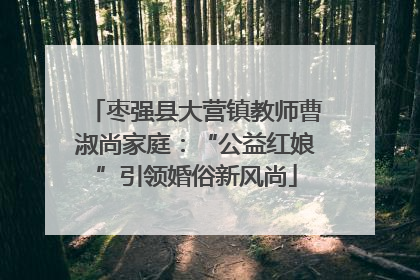 枣强县大营镇教师曹淑尚家庭：“公益红娘”引领婚俗新风尚