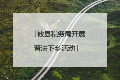 攸县税务局开展普法下乡活动