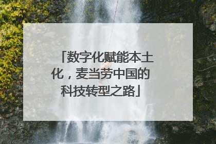 数字化赋能本土化，麦当劳中国的科技转型之路