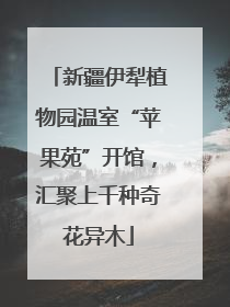 新疆伊犁植物园温室“苹果苑”开馆，汇聚上千种奇花异木
