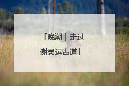 晚潮｜走过谢灵运古道