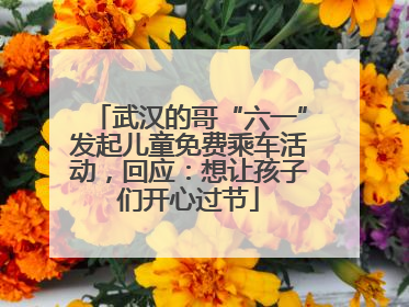 武汉的哥“六一”发起儿童免费乘车活动，回应：想让孩子们开心过节