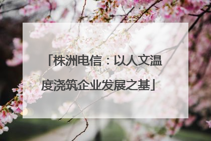 株洲电信：以人文温度浇筑企业发展之基