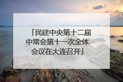 民建中央第十二届中常会第十一次全体会议在大连召开