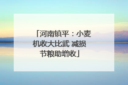 河南镇平：小麦机收大比武 减损节粮助增收