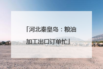 河北秦皇岛：粮油加工出口订单忙