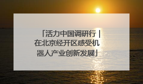活力中国调研行｜在北京经开区感受机器人产业创新发展