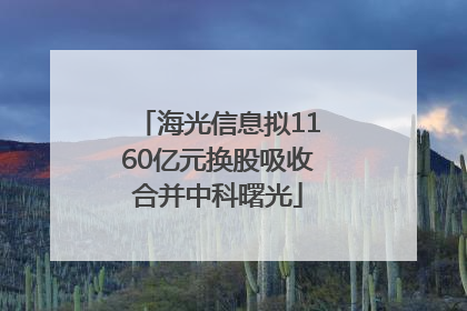 海光信息拟1160亿元换股吸收合并中科曙光