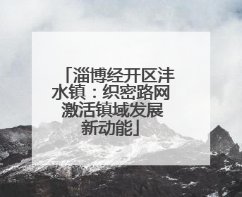淄博经开区沣水镇：织密路网 激活镇域发展新动能