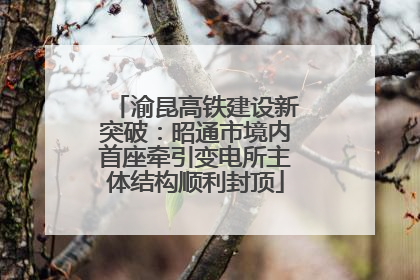 渝昆高铁建设新突破：昭通市境内首座牵引变电所主体结构顺利封顶