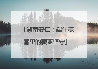 湖南安仁：端午粽香里的藏蓝坚守