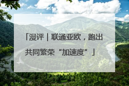 漫评｜联通亚欧，跑出共同繁荣“加速度”
