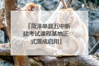 菏泽单县五中新建考试课程基地正式落成启用