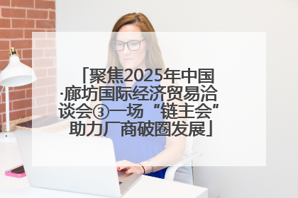 聚焦2025年中国·廊坊国际经济贸易洽谈会③一场“链主会” 助力厂商破圈发展
