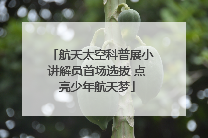 航天太空科普展小讲解员首场选拔 点亮少年航天梦