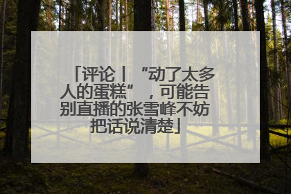 评论丨“动了太多人的蛋糕”，可能告别直播的张雪峰不妨把话说清楚