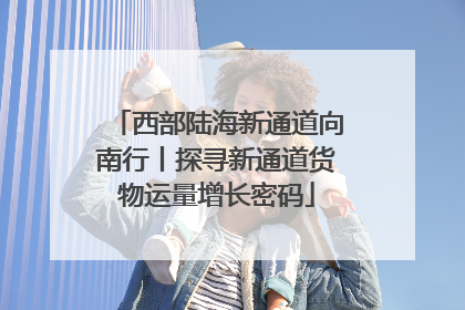 西部陆海新通道向南行丨探寻新通道货物运量增长密码