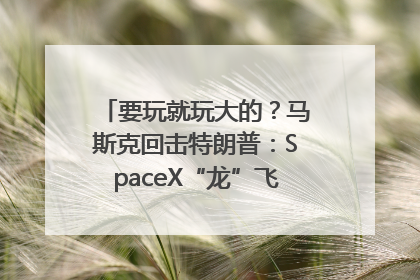 要玩就玩大的？马斯克回击特朗普：SpaceX“龙”飞船将立即退役！