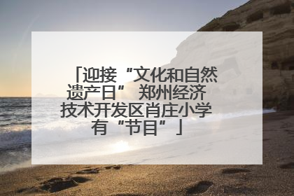 迎接“文化和自然遗产日” 郑州经济技术开发区肖庄小学有“节目”