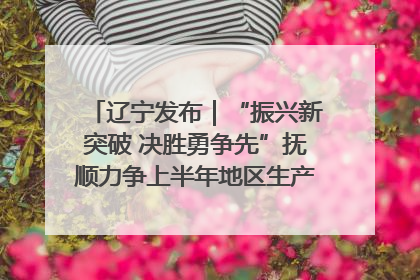 辽宁发布｜“振兴新突破 决胜勇争先”抚顺力争上半年地区生产总值增长7%左右