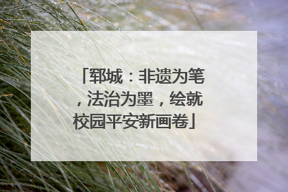 郓城：非遗为笔，法治为墨，绘就校园平安新画卷