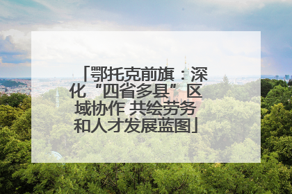鄂托克前旗：深化“四省多县”区域协作 共绘劳务和人才发展蓝图
