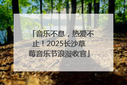 音乐不息，热爱不止！2025长沙草莓音乐节浪漫收官