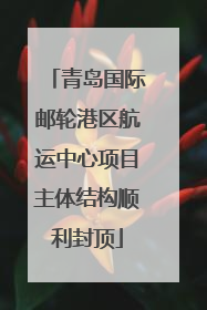 青岛国际邮轮港区航运中心项目主体结构顺利封顶