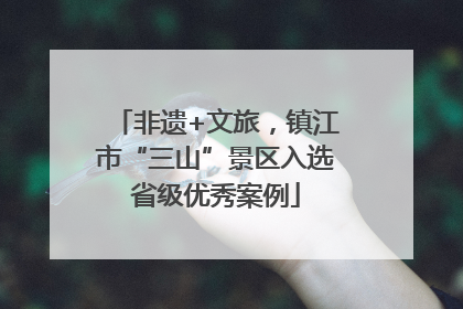 非遗+文旅，镇江市“三山”景区入选省级优秀案例