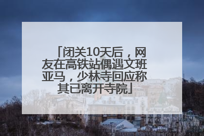 闭关10天后，网友在高铁站偶遇文班亚马，少林寺回应称其已离开寺院