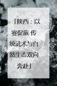 陕西：以赛促旅 传统武术与自然生态双向奔赴