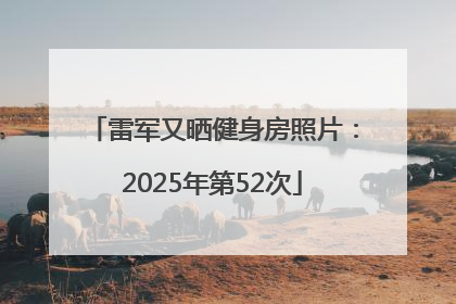 雷军又晒健身房照片：2025年第52次