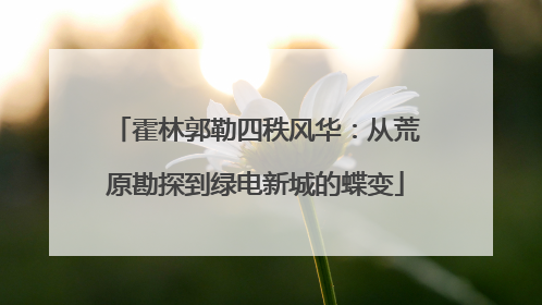 霍林郭勒四秩风华：从荒原勘探到绿电新城的蝶变