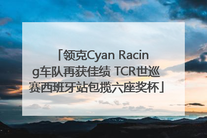领克Cyan Racing车队再获佳绩 TCR世巡赛西班牙站包揽六座奖杯