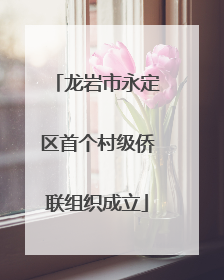龙岩市永定区首个村级侨联组织成立