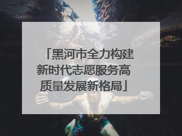 黑河市全力构建新时代志愿服务高质量发展新格局