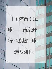 （体育）足球——南京开行“苏超”球迷专列