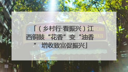 （乡村行·看振兴）江西铜鼓“花香”变“油香” 增收致富促振兴