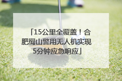 15公里全覆盖！合肥蜀山警用无人机实现5分钟应急响应