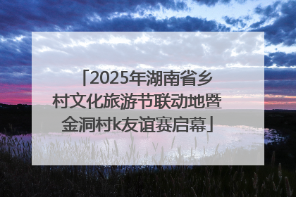 2025年湖南省乡村文化旅游节联动地暨金洞村k友谊赛启幕