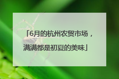 6月的杭州农贸市场，满满都是初夏的美味