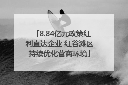 8.84亿元政策红利直达企业 红谷滩区持续优化营商环境