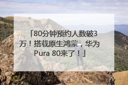 80分钟预约人数破3万！搭载原生鸿蒙，华为Pura 80来了！