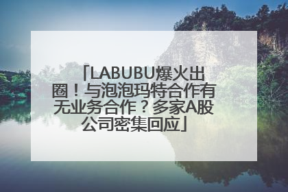 LABUBU爆火出圈！与泡泡玛特合作有无业务合作？多家A股公司密集回应