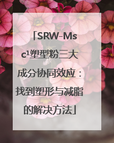SRW-Msc¹塑型粉三大成分协同效应：找到塑形与减脂的解决方法